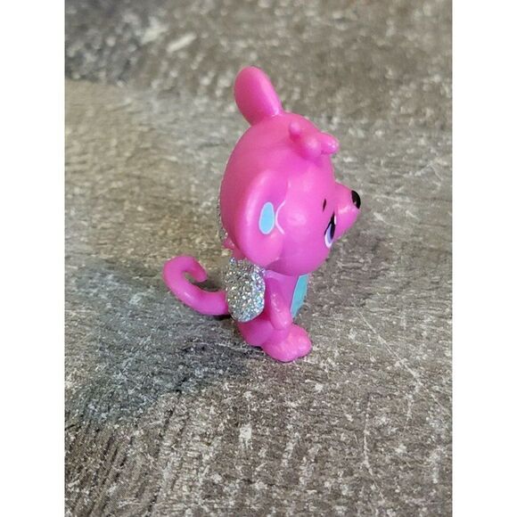 SML pink mouse wing angel toy figure glitter - Picture 2 of 5